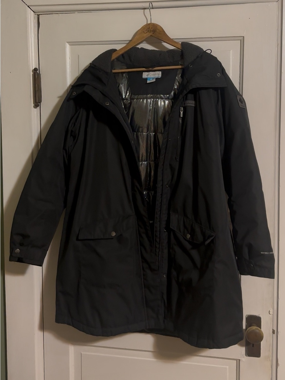 Columbia Omni-Heat Insulated Black Puffer Jacket Coat WW0885 Women’s 1X - Picture 6 of 8
